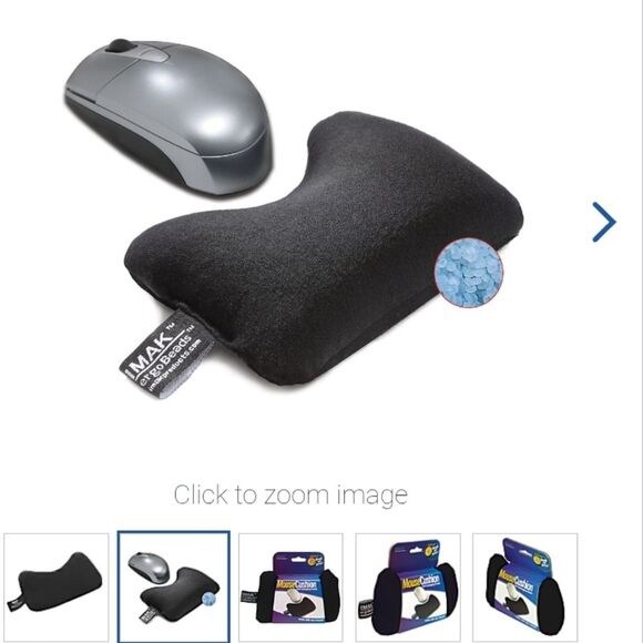 IMAK Black Ergonomic Pillow Hand Wrist Support Comfort Office Work Business - Picture 4 of 14